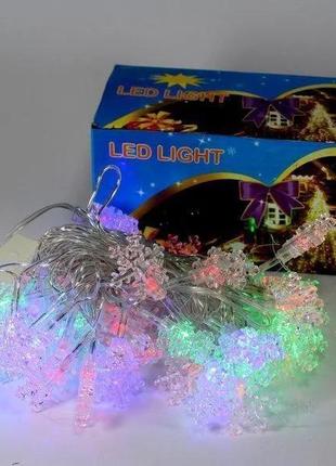 Світлодіодна гірлянда xmas led 40p t4 multi small parts1 фото