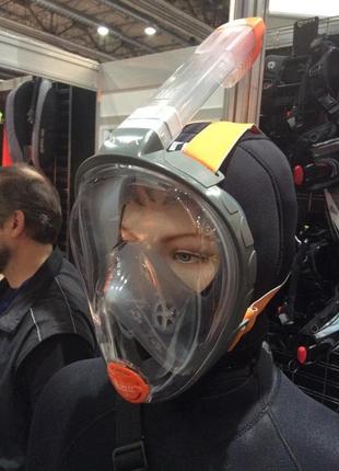 Інноваційна маска l\xl для снорклінга підводного плавання easy...2 фото