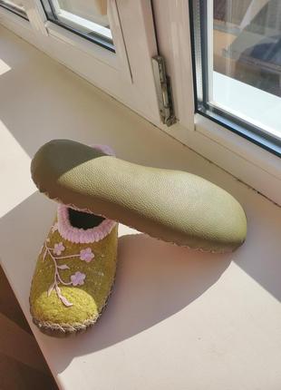 Войлочные женские тапки " spring"7 фото