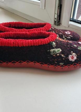 Войлочные женские тапки " gloria"4 фото