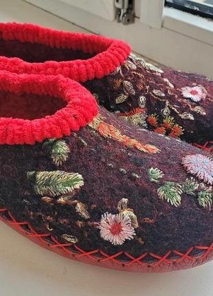 Войлочные женские тапки " gloria"8 фото