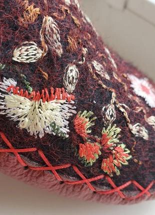 Войлочные женские тапки " gloria"6 фото