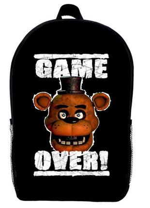 Рюкзак фнаф аниматроники 5 ночей с фредди детский (gear bag mini fnaf 05) черный, 29 х 21 х 9 см