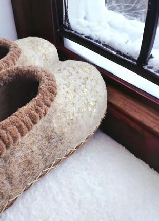 Войлочные тапки "liliya"5 фото