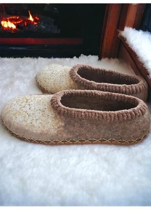 Войлочные тапки "liliya"4 фото