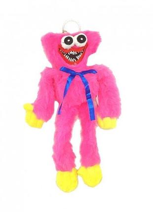 М'яка іграшка-брелок хагі ваги 20 см huggy wuggy рожевий