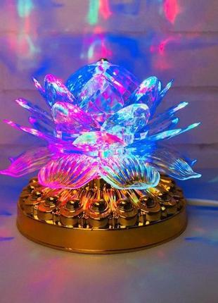 Світлодіодна диско лампа led full color rotating lamp 0076