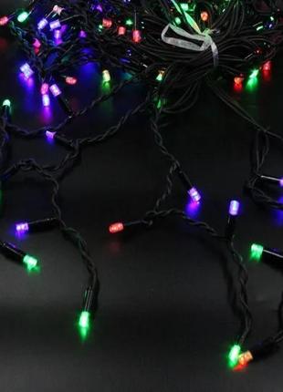 Вулична гірлянда бахрома xmas m-2 led 120 3.3 line short curta...2 фото