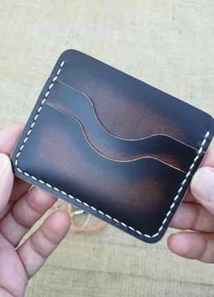 Компактний гаманець в стилі "патина"4 фото