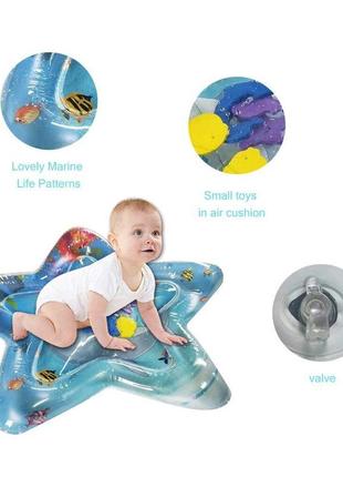 Надувний дитячий водний килимок air pro зірочка3 фото