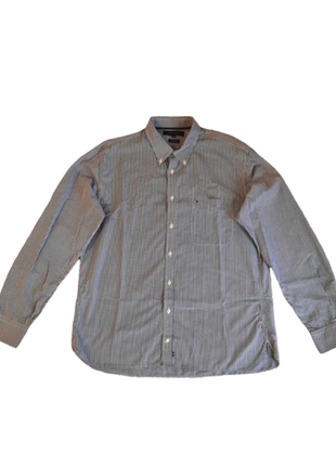 Сорочка чоловіча у клітинку 100% бавовна tommy hilfiger