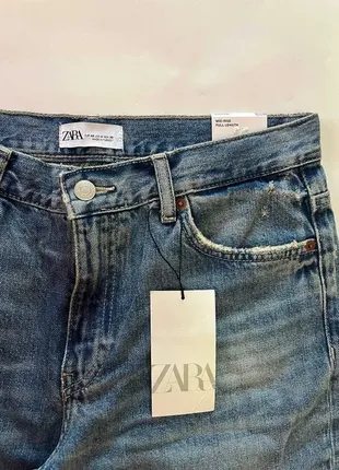 Джинсы zara зара новые женские расклешенные 40 размер средняя посадка зара3 фото