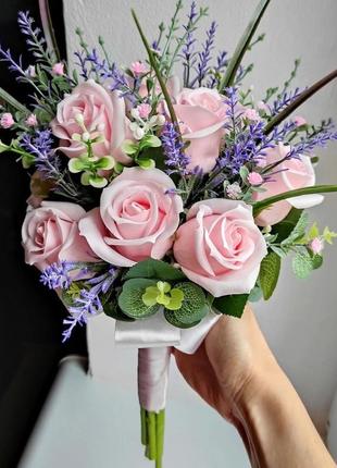 Мыльные цветы, букет из мыльных роз, композиция цветы из мыла, розы из мыла № 192