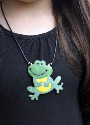 Медальйон дитячий жабеня2 фото