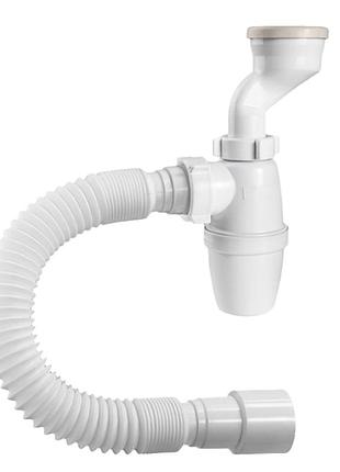 Сифон waterstal для писсуара 11/4 с манжетом d 50, с гофрой 40/50 p31009