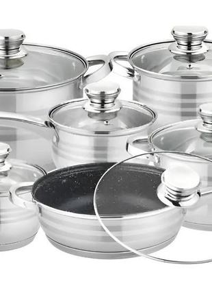 Набір кухонного посуду grant berg gr-4720 на 12 предметів