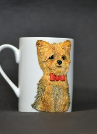 Чашка с собакой йоркширский терьер3 фото