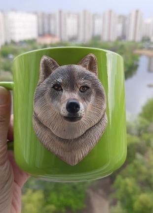 Чашка с волком