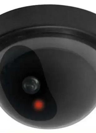 Купольна камера відеоспостереження муляж обманка security чорна