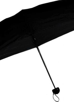Міні-парасолька у футлярі капсула чорний4 фото