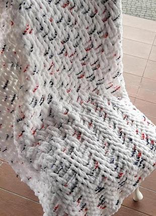 Продам детский плед-зефирка (одеяло) гипоалергенный из пряжи ализе пуффи8 фото
