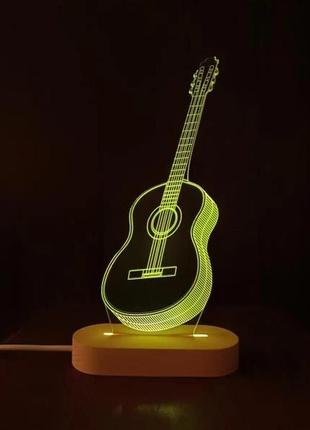 Нічник lamp 3d-14 гітара