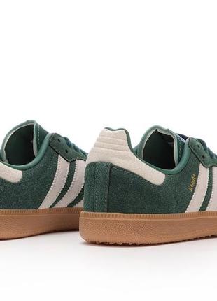 Adidas samba og collegiate green gum grey.3 фото