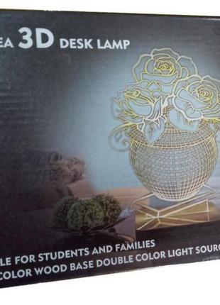 3d нічник 3d desk lamp ейфелева вежа7 фото