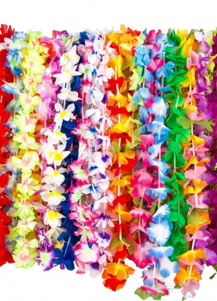 Гавайские леи, гавайские венки, гавайские украшения от 10шт