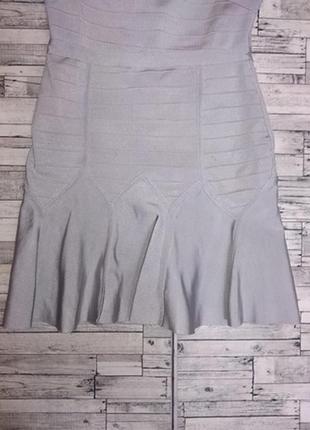 Сіре бандажну сукні з воланами6 фото