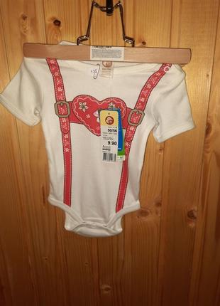 Новий боді в німецькому стилі (lederhosen style) – 100% біо-бавовна