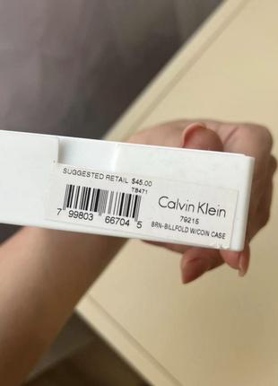 Коричневый кошелек calvin klein4 фото