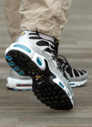 Чоловічі кросівки nike air max tn plus lace toggle black grey4 фото