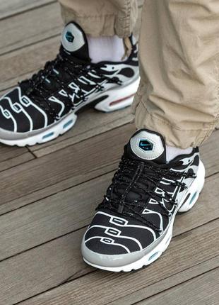 Чоловічі кросівки nike air max tn plus lace toggle black grey3 фото