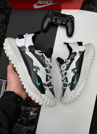 Чоловічі кросівки nike acg mountain fly low white black mint1 фото