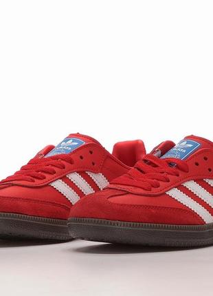 Adidas samba og red white gum.4 фото