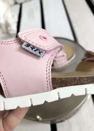 Босоніжки сандалі дитячи для дівчинки bartek натуральна шкіра рожеві 27,287 фото