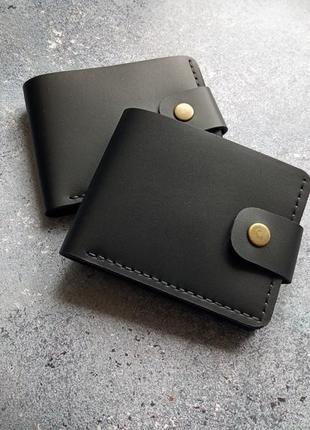 Шкіряний гаманець кошелек з кожы біфолд подарунок6 фото