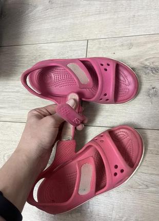 Гумові босоніжки  для дівчинки crocs c125 фото