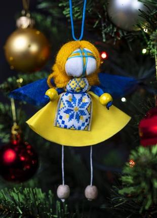 Ялинкова прикраса "янгол", новорічна ялинкова іграшка