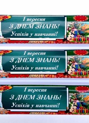 Шоколадки на 1 вересня, день знань,випускний. шоколадна бонбоньєрка 40 грам (бонбоньерки).подарунки