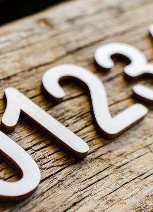 Набор цифер 0-9 для бизиборда 5см