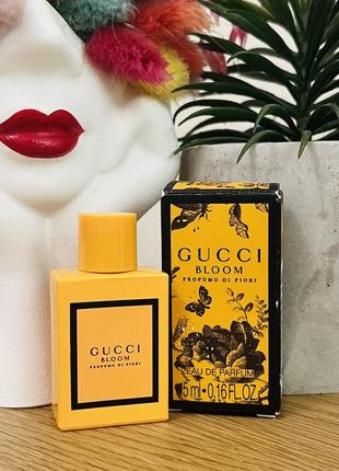 Оригинальный миниатюрный парфюм парфюм парфюмированная вода gucci bloom profumo di fiori1 фото