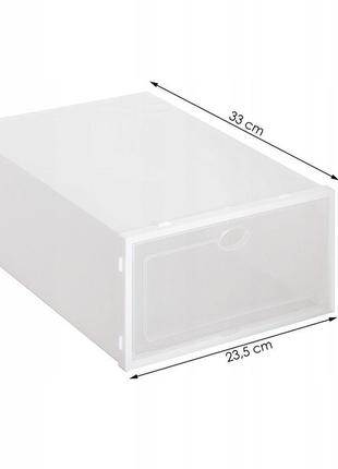 Органайзер (коробка) для взуття 33 x 23.5 x 13.5 см springos h...8 фото