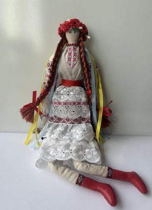 Лялька іграшка тільда україночка інтер'єрна на подарунок