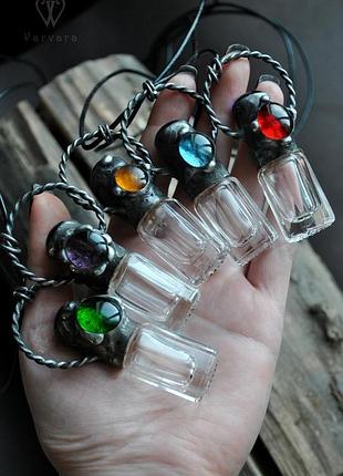 Колекція роликових аромакулонів з вітражним склом