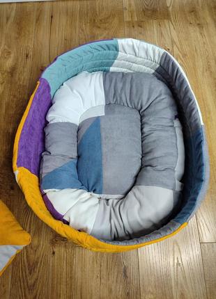Лежак 50×40 см лежак лежанка лежачок для собак котів ручна робота5 фото