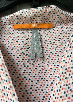 Легенька котонова сорочка hugo boss orange