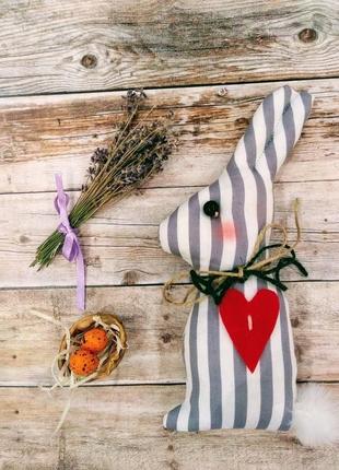 Пасхальные зайцы игрушка из ткани подарок на пасху сувенир4 фото