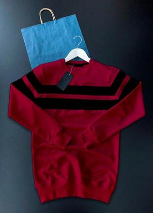Стильный бордовый свитерик1 фото